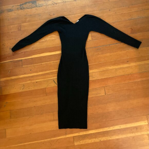Cashmere-blend Bodycon Dress - Picture 2 of 3